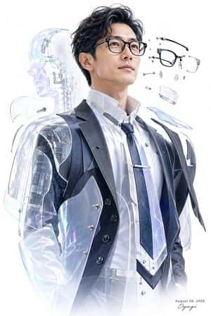 Futuristic Cyber Businessman Portrait preview