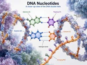 DNA Nucleotides 3D Infographic preview