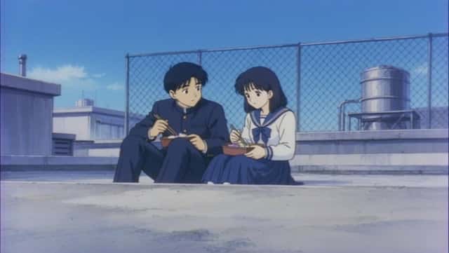 Retro Anime Rooftop Lunch Scene preview