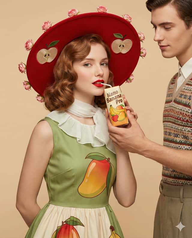 Retro Fashion Editorial Portrait preview