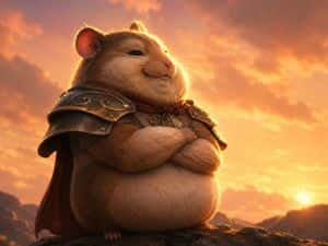 Proud Hamster Warlord at Sunset preview