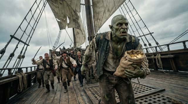 Detailed pirate chase scene prompt preview