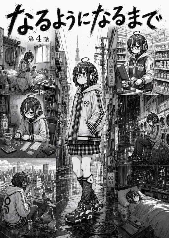 Monochrome Manga Chapter Collage preview