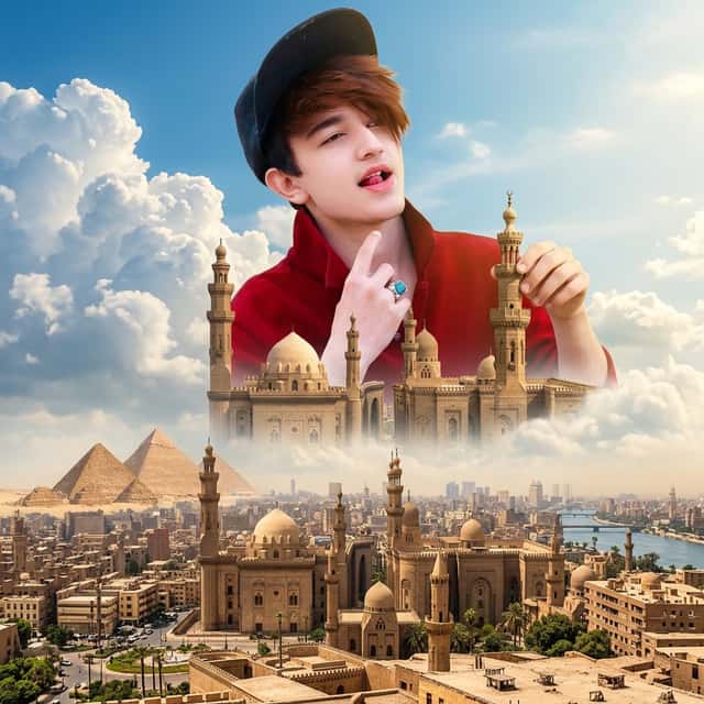 Celestial Woman Over Ancient Cairo preview