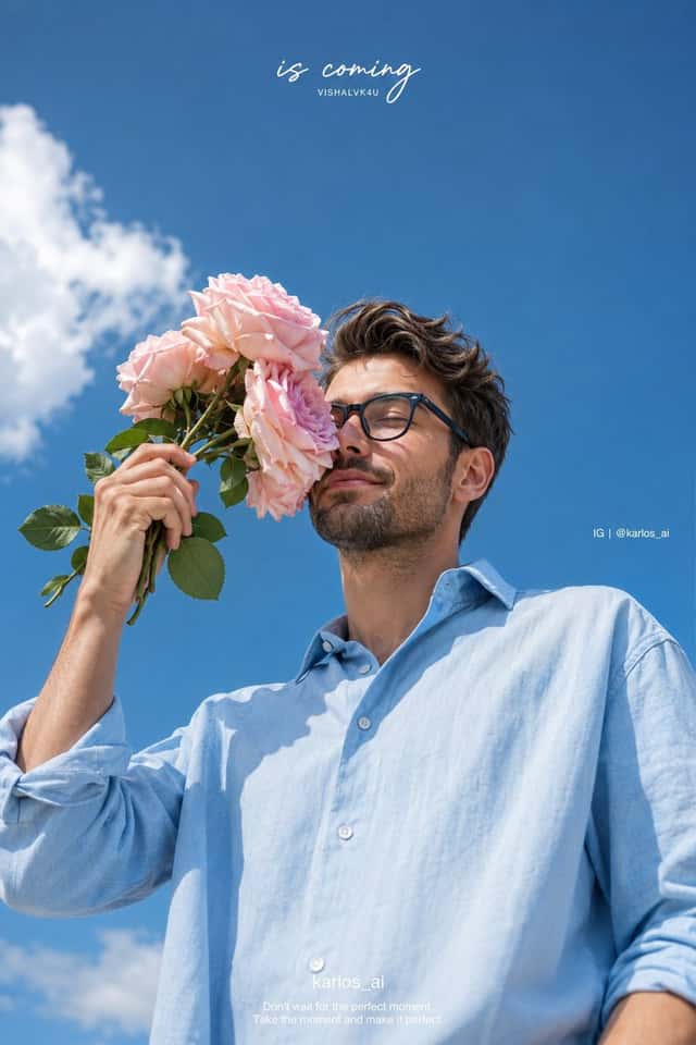 Romantic Korean Summer Portrait with Roses preview