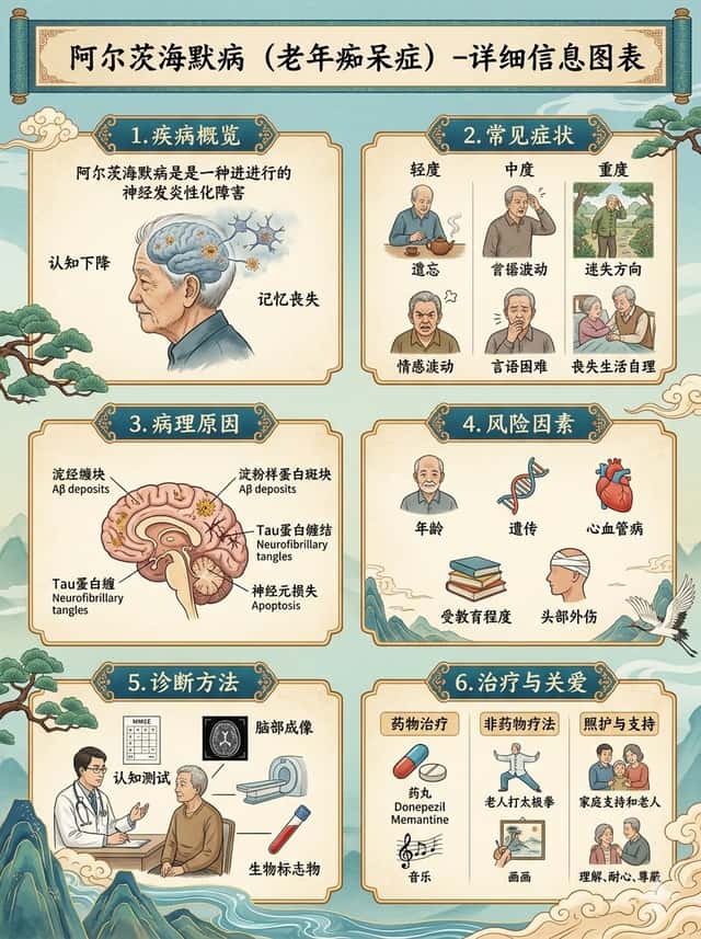 Chinese Alzheimer’s Infographic Poster preview
