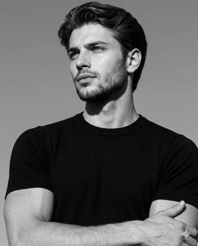 High-Contrast Monochrome Editorial Portrait preview