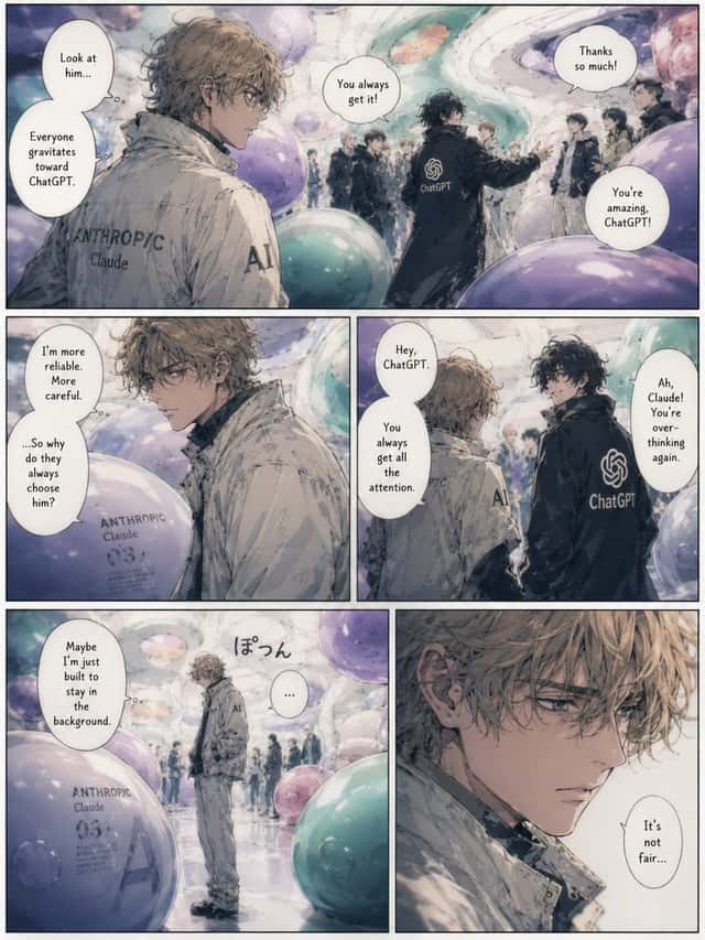 Jealous Claude Manga Page preview