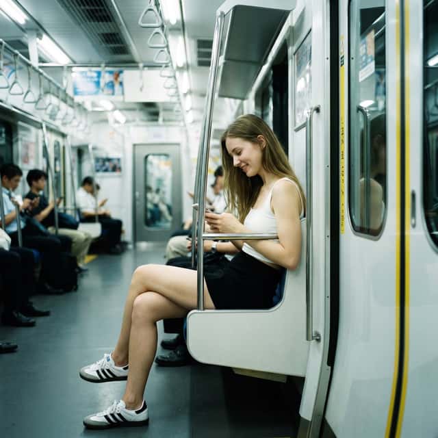 Realistic Subway Candid Portrait preview