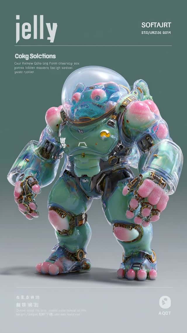 Multi-Shot Jelly Bio-Mech Video Prompt preview