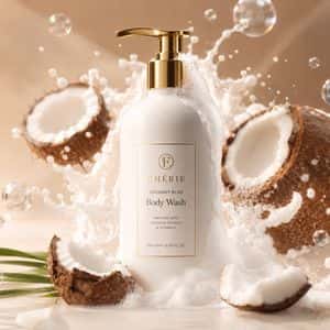 Premium Coconut Skincare Product Shot preview