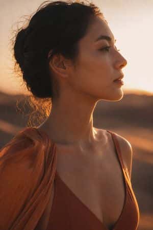 Sunset Desert Portrait preview
