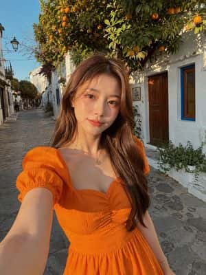 Mediterranean Village Street Selfie preview