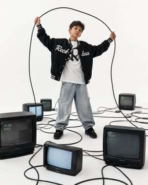 Streetwear fashion campaign vintage TVs preview