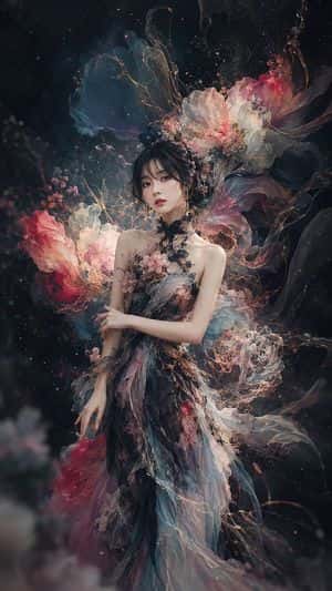 Ethereal Floral Fantasy Portrait preview