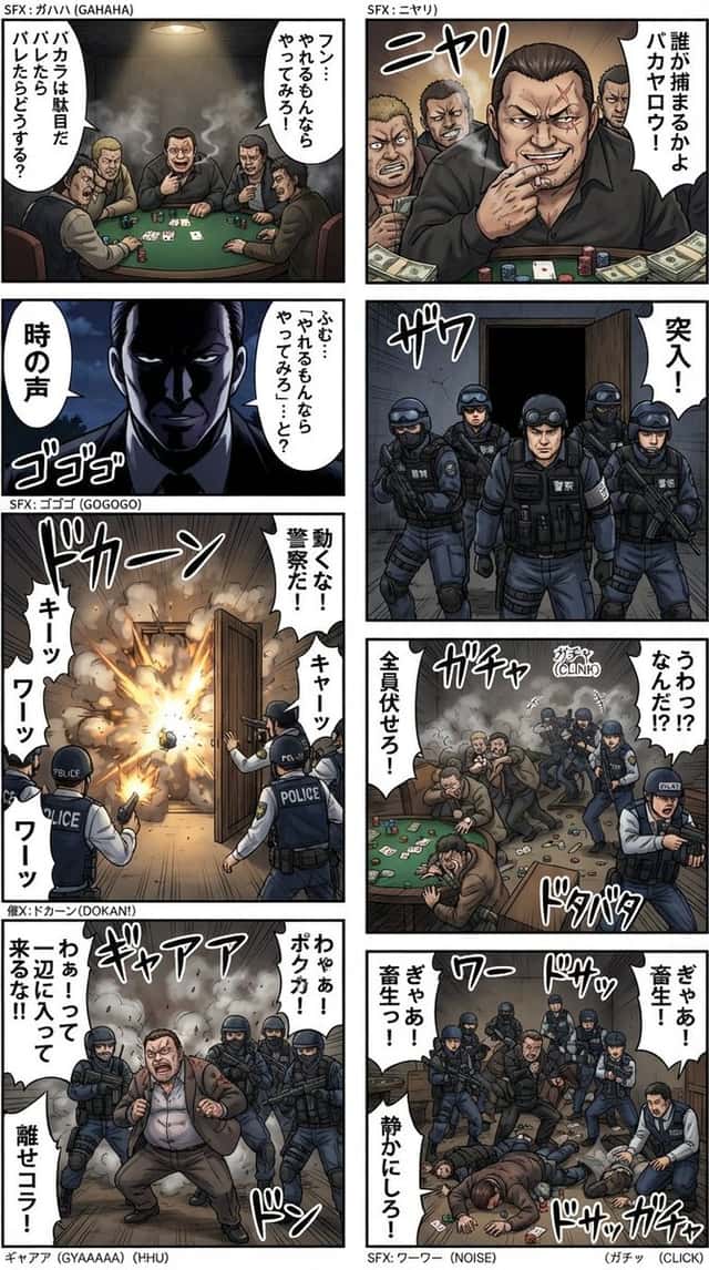 8-Panel Manga Scene preview