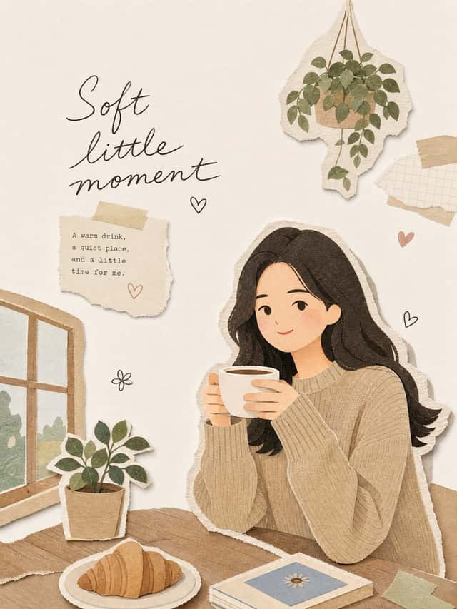 Soft Cozy Sticker Journal Scene preview