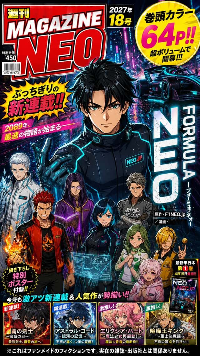 Cyberpunk Japanese Manga Cover preview