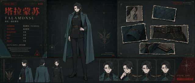Dark TRPG Antagonist Character Sheet preview