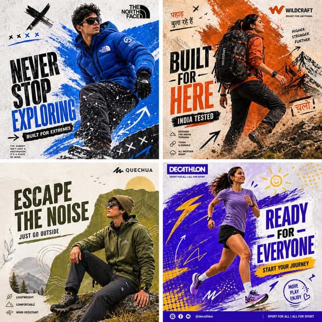 Outdoor Sportswear Advertising Grid preview