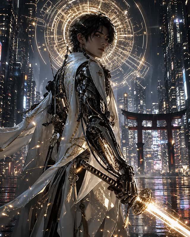 Cyberpunk Izanagi Divine Warrior preview