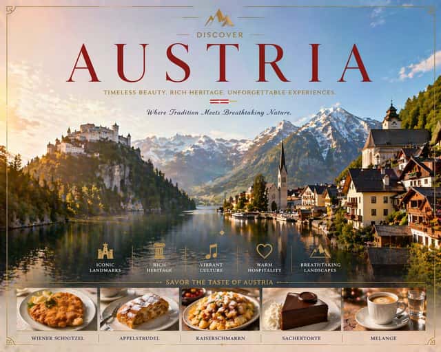 Luxury Austria Travel Poster preview