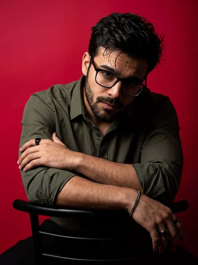 Dramatic High Contrast Studio Portrait preview