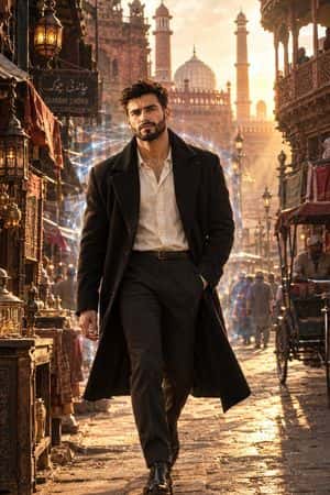 Cinematic Time Traveler in Old Delhi preview