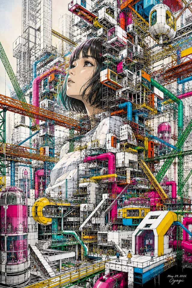 Unfinished Girl Megastructure preview