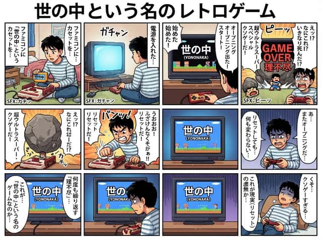 8-Panel Retro Game Manga preview