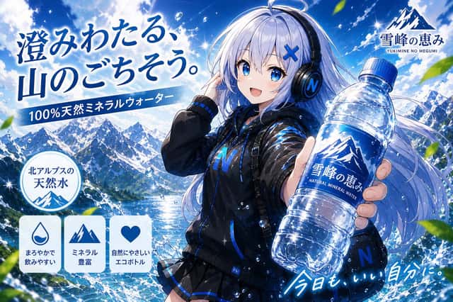 Anime Mineral Water Commercial Poster preview