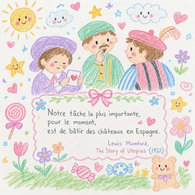 Whimsical Crayon Utopia Quote preview
