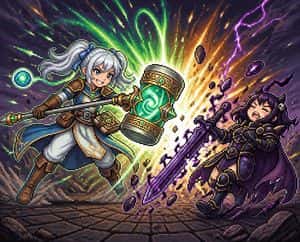 Pixel Art Hammer Duel preview