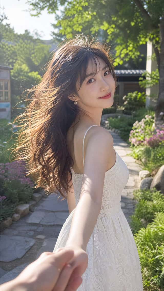 Cinematic Summer Portrait of an East Asian Woman preview