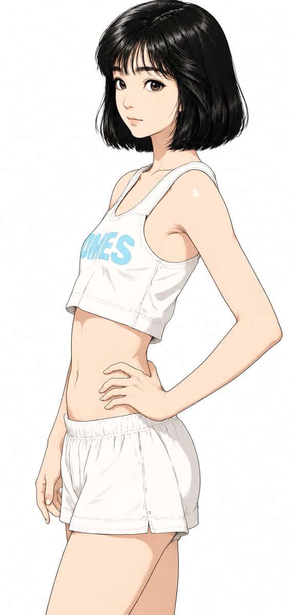 Anime Sportswear Girl Illustration preview