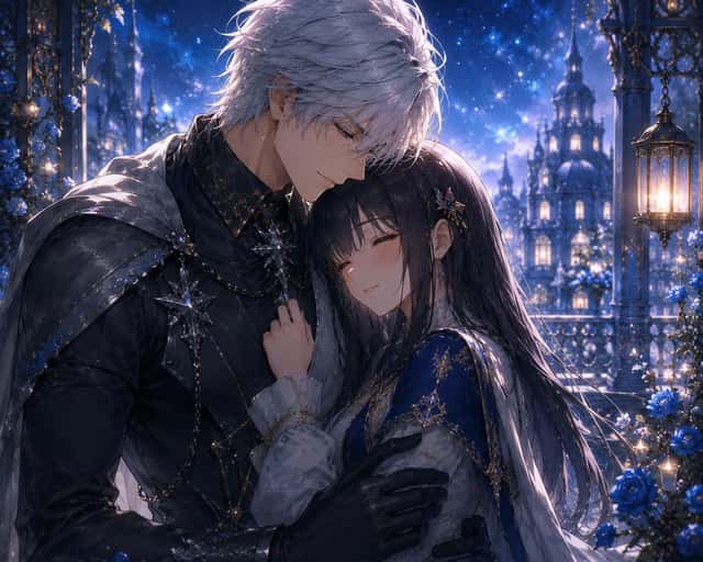 Romantic Gothic Anime Couple preview