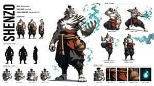 High-Fashion Character Concept Sheet preview