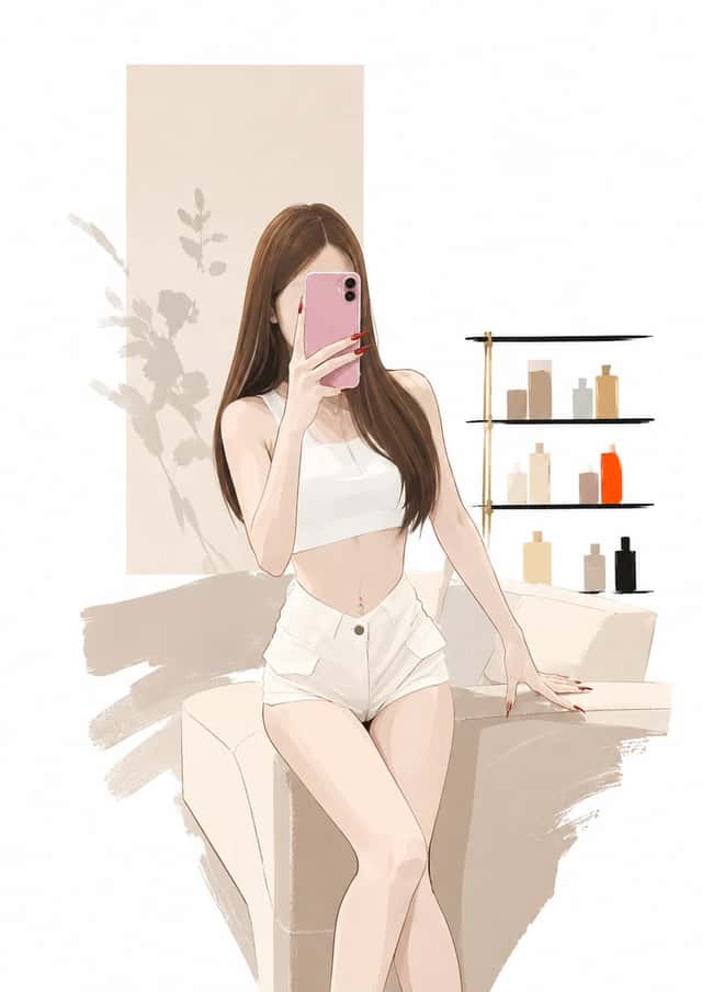 Photo to Minimalist Magazine Illustration preview