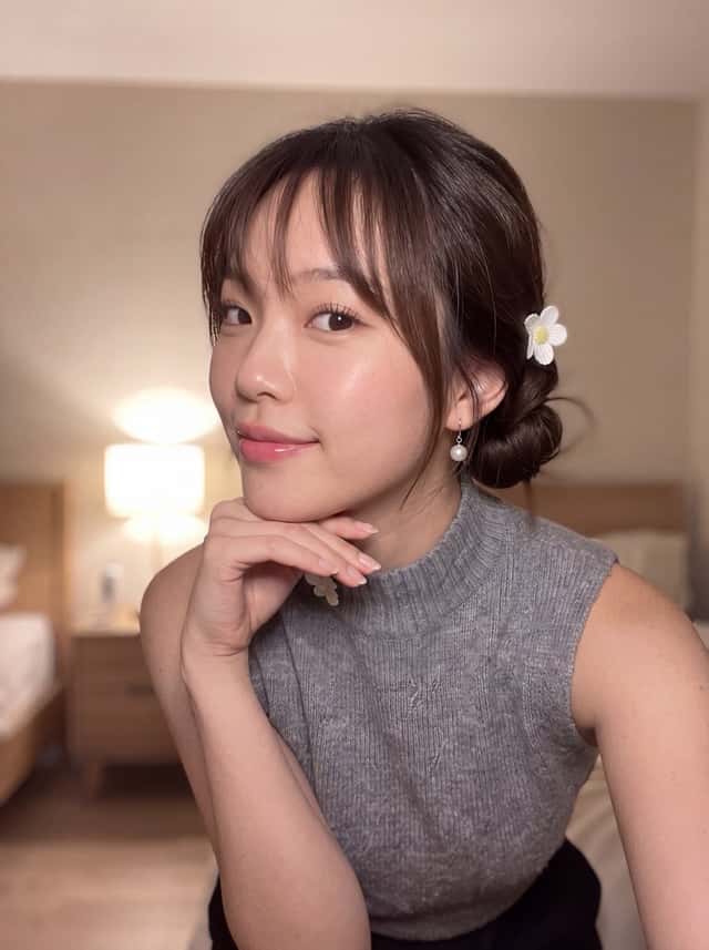 East Asian Woman Selfie Portrait preview