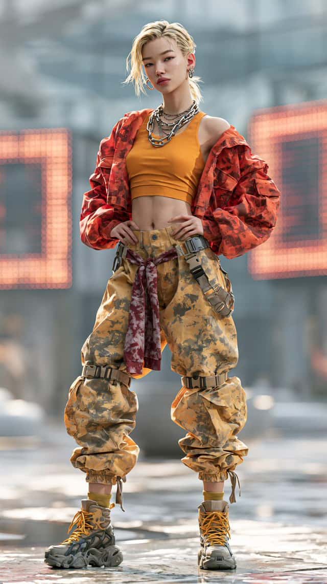Y2K Style Character Concept Sheet preview