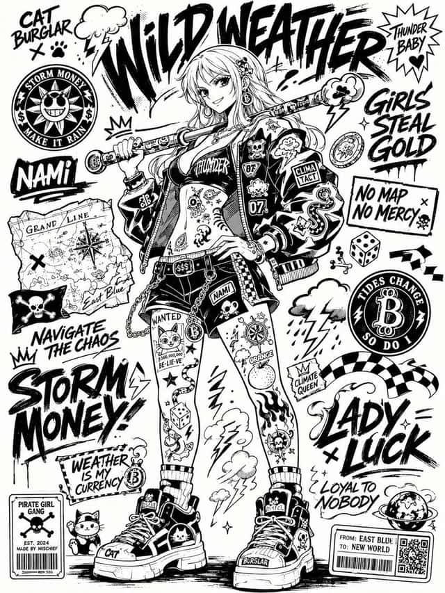 Monochrome Sticker-Bomb Poster preview