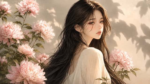 Korean Floral Portrait preview