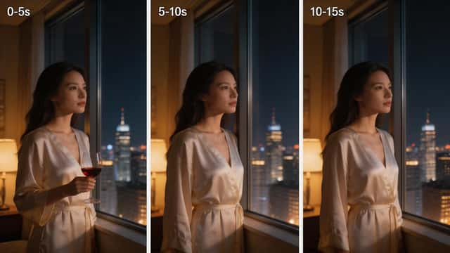 Three-Panel Night Window Comparison preview