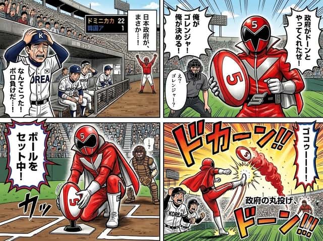 Four-Panel Manga with Sentai and Rugby preview
