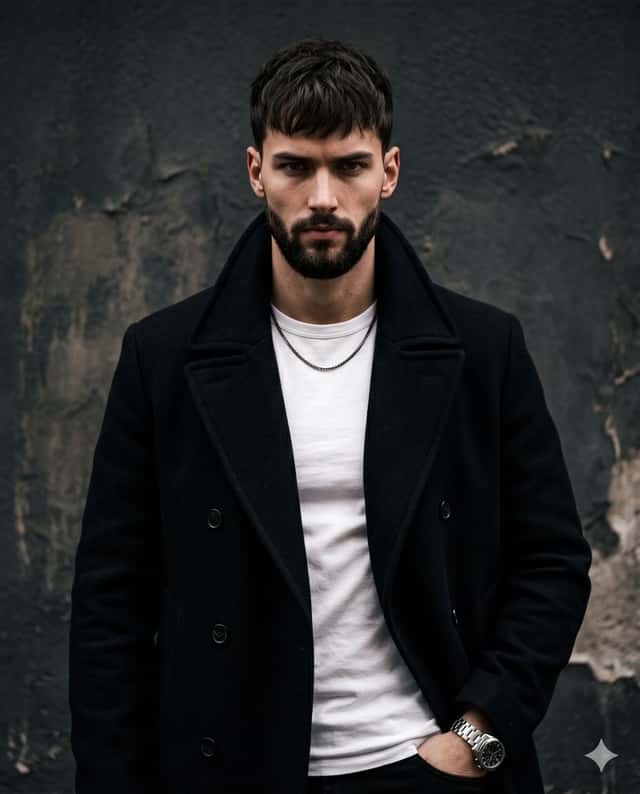 Moody studio male portrait preview