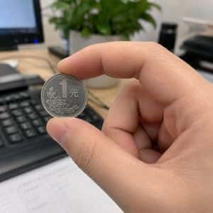 Hand Pinching One-Yuan Coin preview