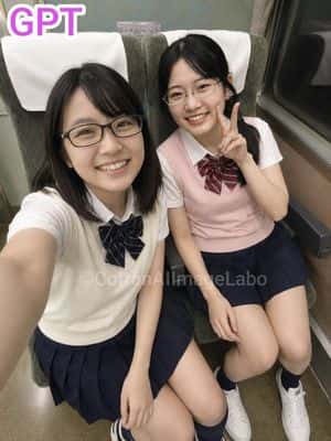 Japanese Train Selfie Girls preview