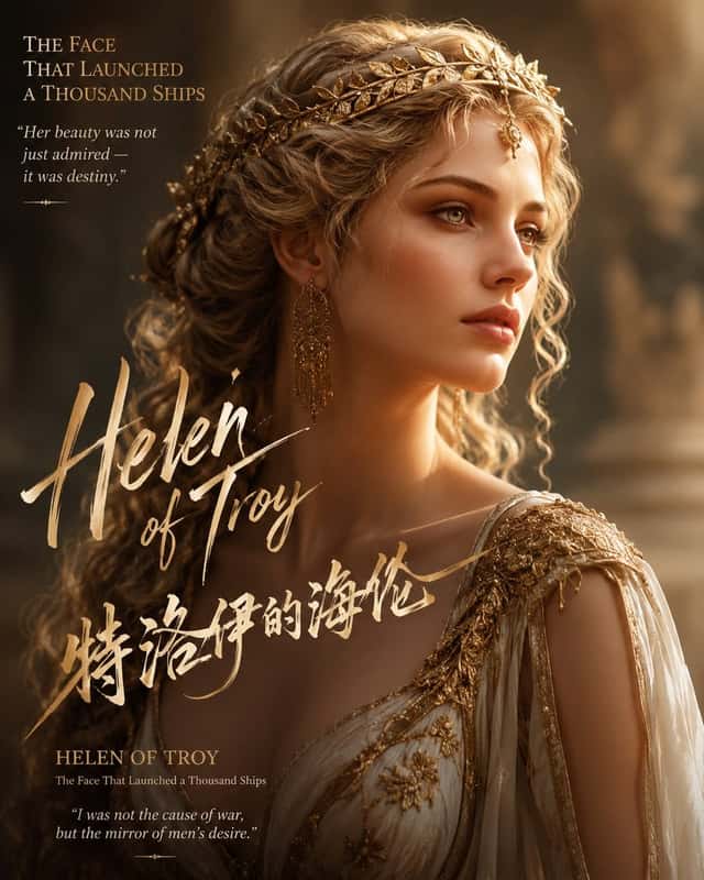 Helen of Troy Mythic Portrait Poster preview