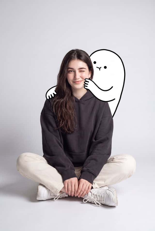 Minimalist Fashion Portrait with Doodle preview