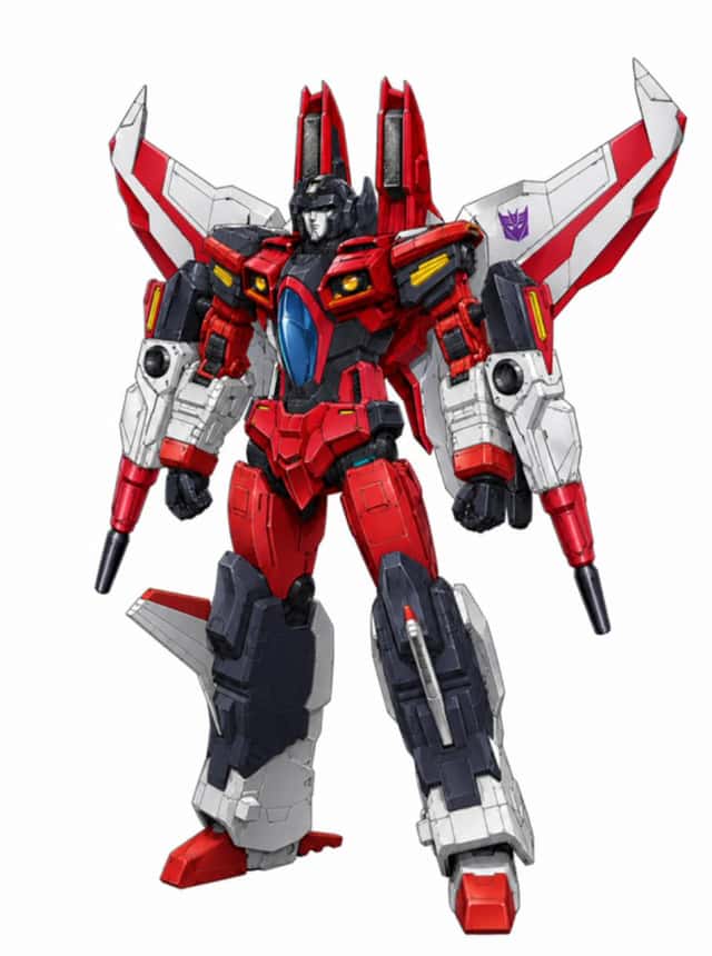 Red Jet Mecha Studio Render preview